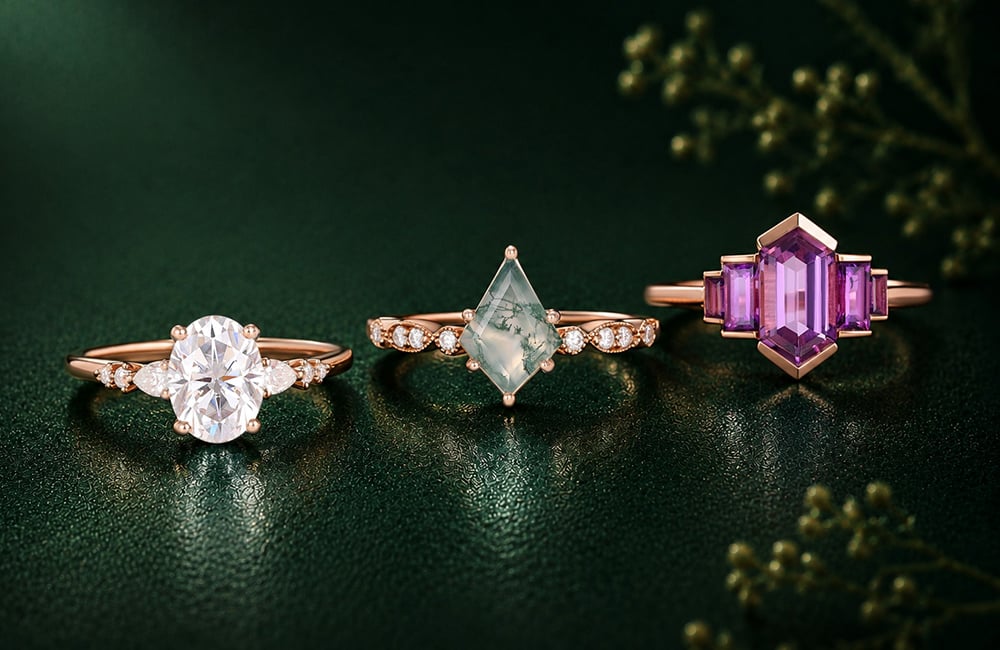 Side Stone Engagement Rings