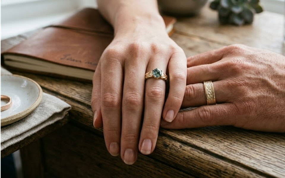 Cigar Band Engagement Ring Style Inspirations Guide