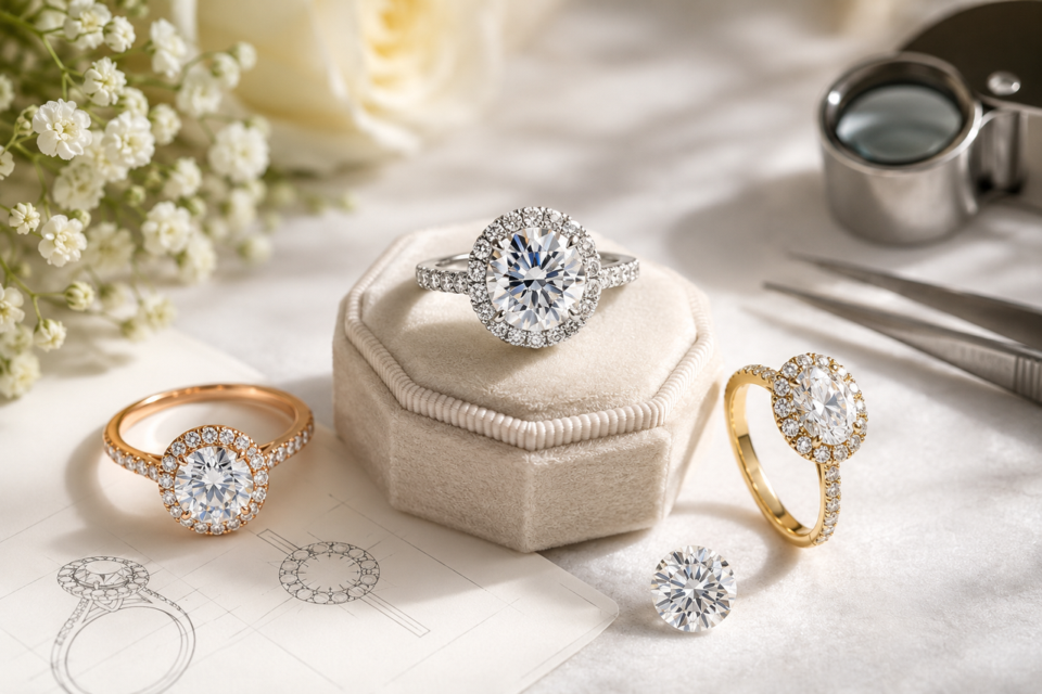 The Modern Moissanite Halo Rings Guide