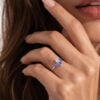 Art Deco Fantasy Cut Elongated Hexagon Shaped Ametrine Engagement Ring (7)