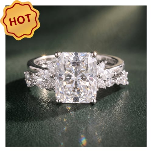 Moissanite Bridal Ring Set