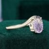 Fantasy Cut Ametrine Oval Bypass Solitaire Engagement Ring (2)