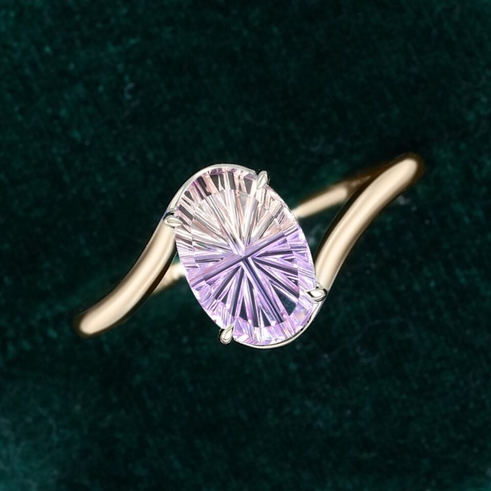 Fantasy Cut Ametrine Oval Bypass Solitaire Engagement Ring (5)