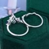Fantasy Cut Kite Shaped Ametrine Butterfly Cluster Bridal Set Fairycore Engagement Ring Set (7)