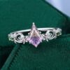 Fantasy Cut Kite Shaped Ametrine Vintage Inspired Bellflower Engagement Ring (3)