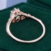 Fantasy Cut Oval Shaped Ametrine Engagement Ring With Carved Leaf Band (3)