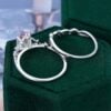 Fantasy Cut Oval Shaped Ametrine Nature Inspired LeafLace Engagement Ring Set (4)