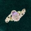 Fantasy Cut Pear Shaped Ametrine Branch Inspired Leafy Engagement Ring (7)