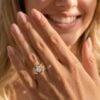 Fantasy Cut Pear Shaped Ametrine Engagement Ring Set Elven Canopy Bridal Set (3)