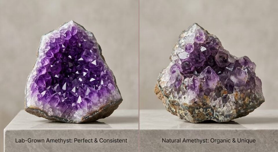 Lab Created Amethyst vs Natural Amethyst