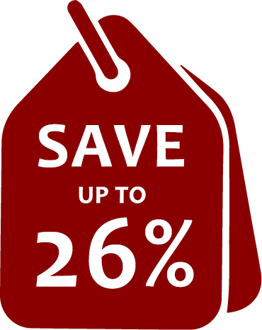 Save up to 26%
