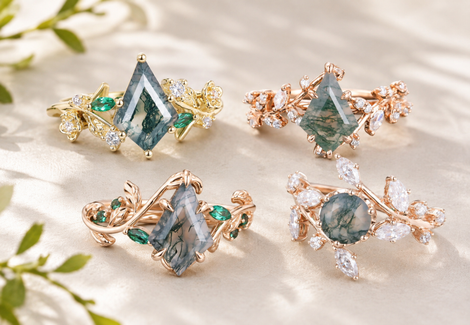 Botanical Engagement Ring