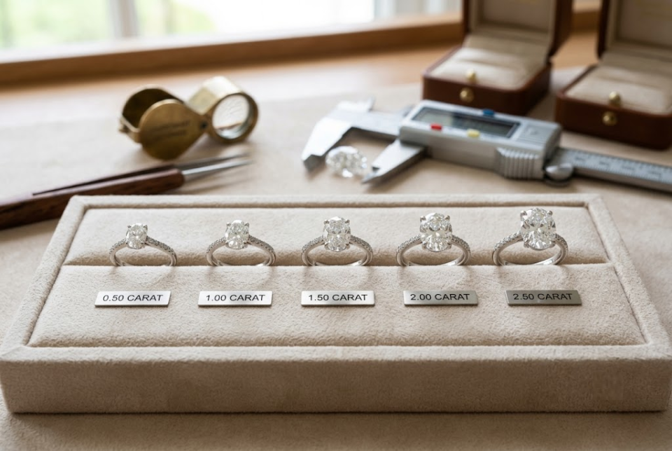 Understanding the Oval Ring Carat Size