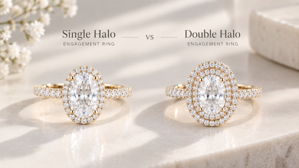 Single vs Double Halo Engagement Rings: How to Choose