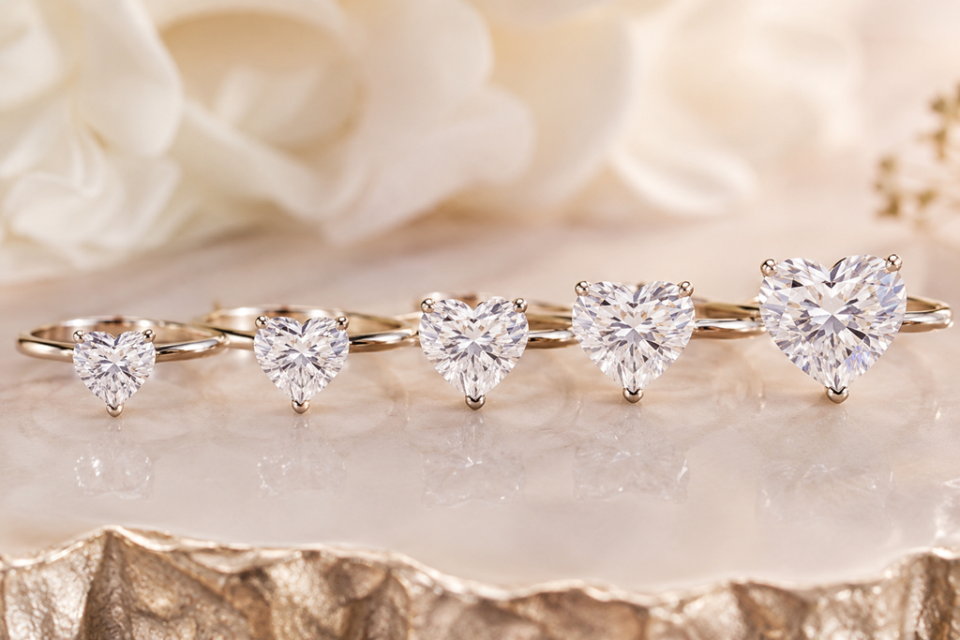 Explore the Heart-Shaped Diamond Minimum Carat