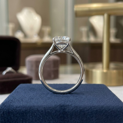 5 Carat Moissanite Ring in Six-Prong Setting
