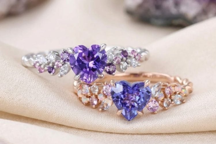 Amethyst vs Tanzanite