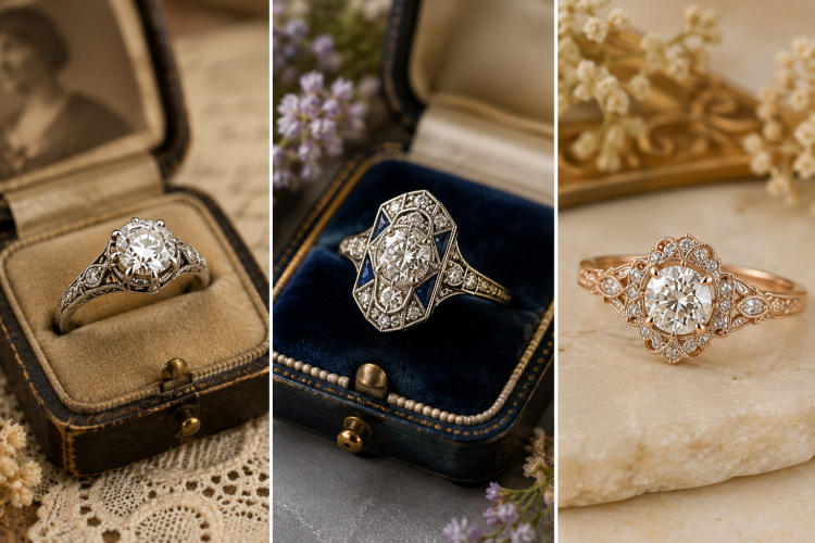 Antique Vs. Vintage Vs. Vintage-Inspired Engagement Rings