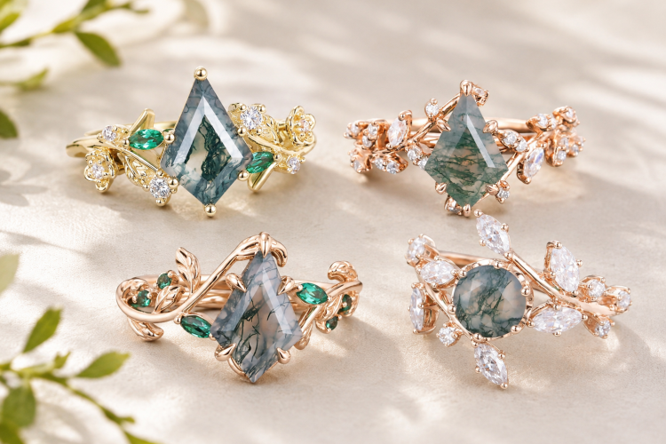 Botanical Engagement Ring