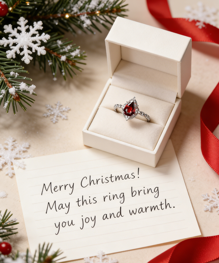 Christmas Ruby Ring