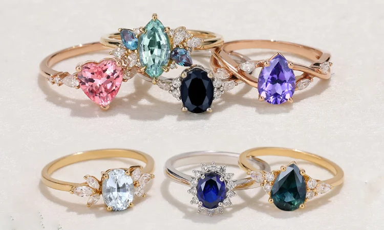 Colorful Sapphire Engagement Rings