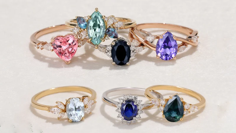 Colorful Sapphire Engagement Rings Colorful Sapphire Engagement Rings