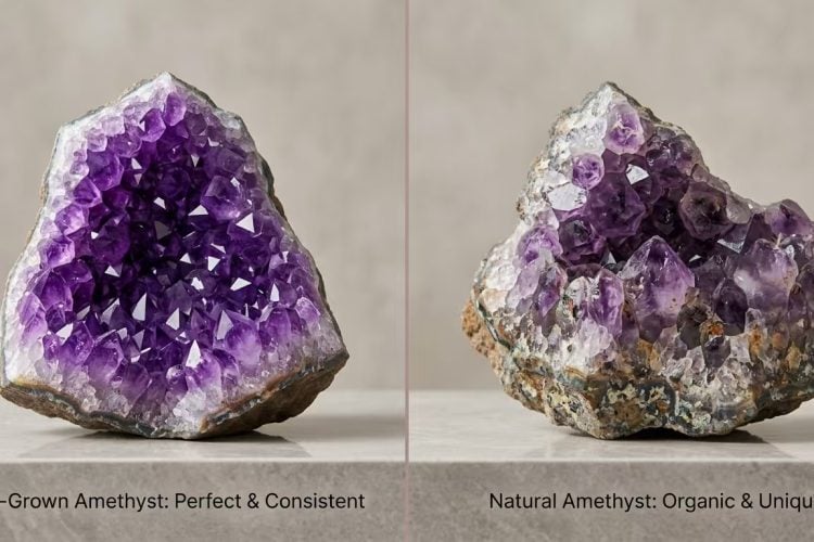 Lab Created Amethyst vs Natural Amethyst