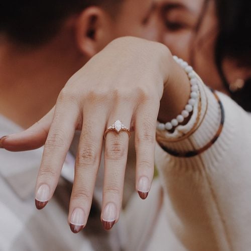 moissanite engagement rings collection