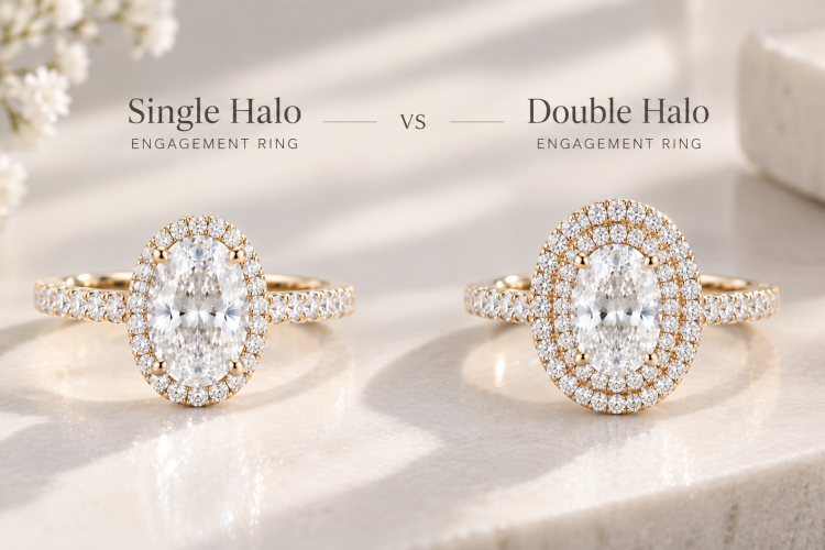 Single vs Double Halo Engagement Rings: How to Choose