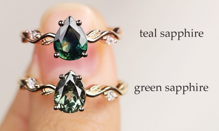 Teal Sapphire vs Green Sapphire