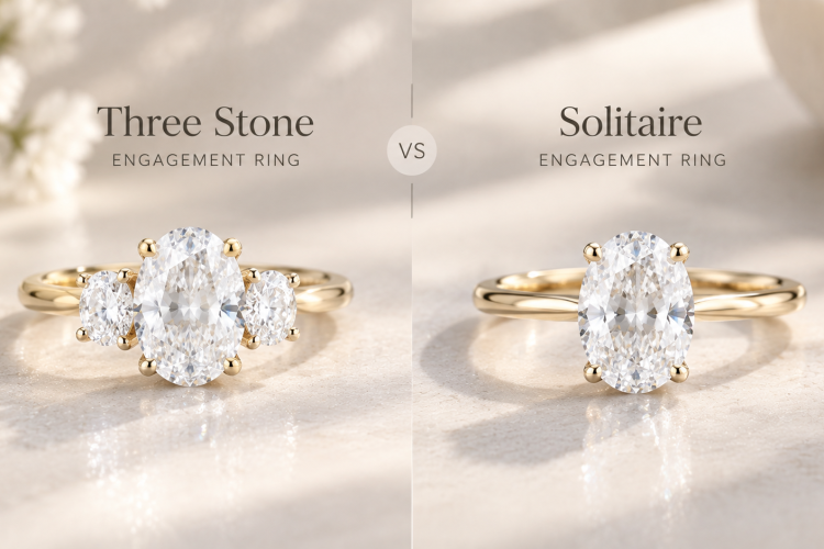 Three Stone vs Solitaire Engagement Ring: Which Is Better?