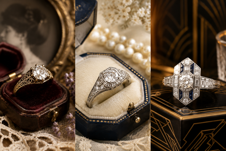 Vintage engagement rings