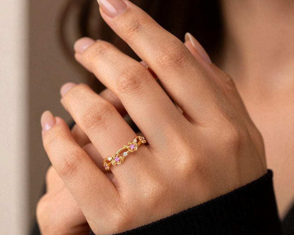 wedding band for her