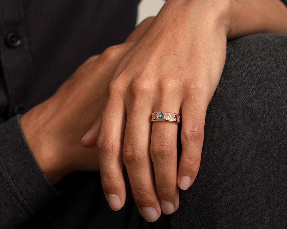 wedding band for him