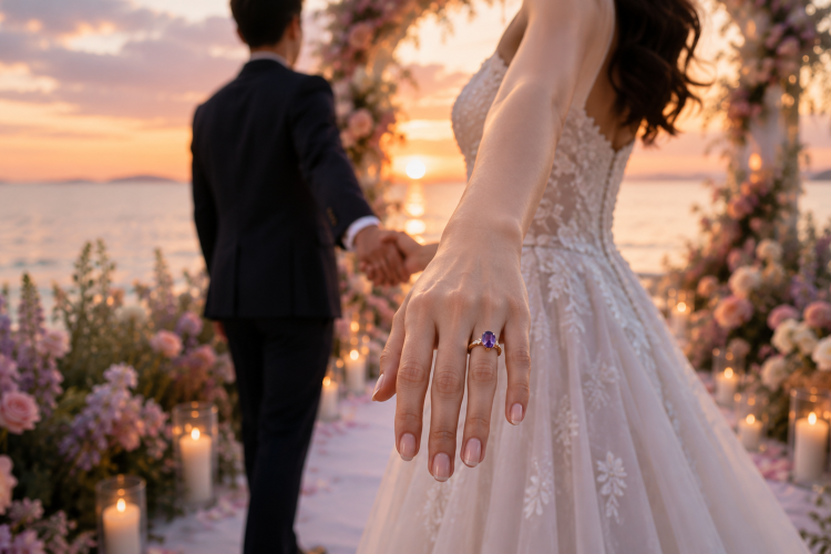 amethyst ring for wedding