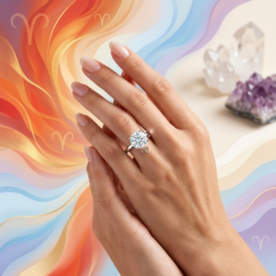 Balance Aries Energy by Wearing Moissanite