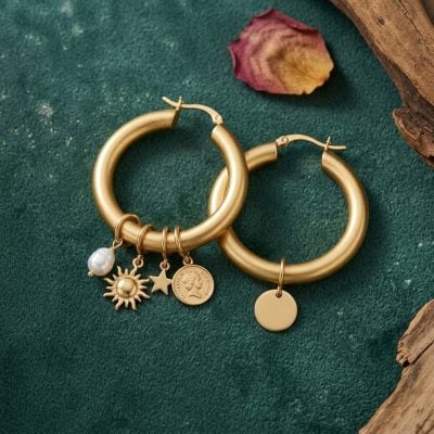 90s Bold Hoops Trendy Earrings