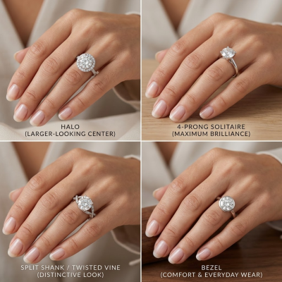 Choose a Setting for Round Engagement Ring Based on Your Priority
