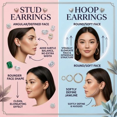 Choosing Studs or Hoops for Face Shape