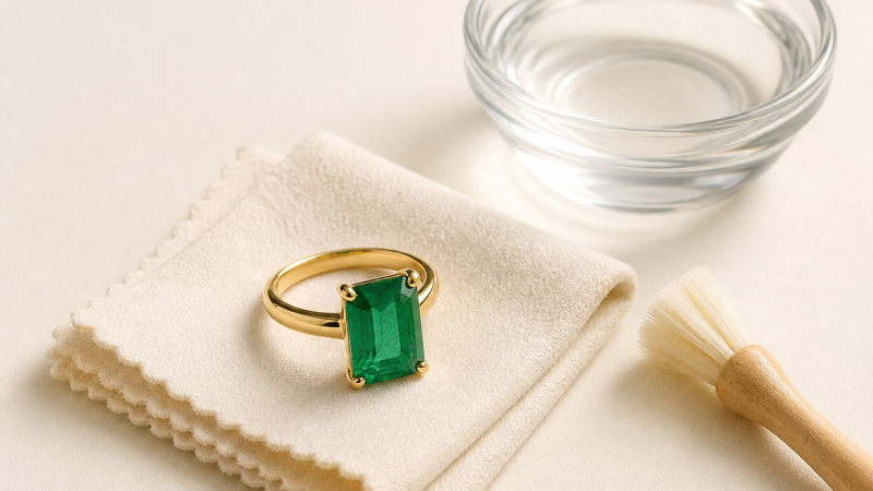 cleaning emerald ring