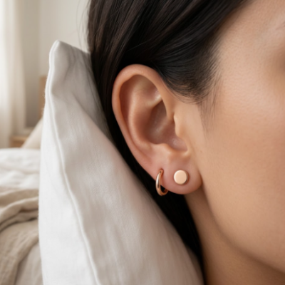 Small Diamond Earrings for Sleeping
