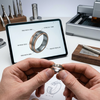 Custom a Wedding Band as a Gift for Your Groom