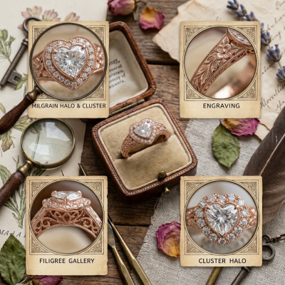 Details that Make a Heart-Cut Ring Look Less Cliché