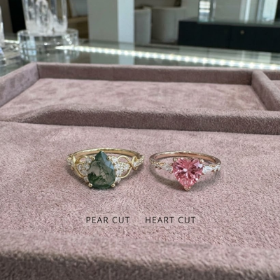 Different Appearance Between a Pear and a Heart-Shaped Ring