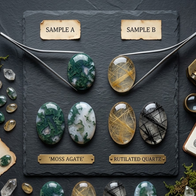 Each Moss Agate and Rutilated Quartz Can be Different