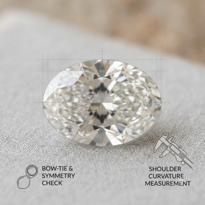 Evaluate the Oval Cut Gemstone's Cut Quality