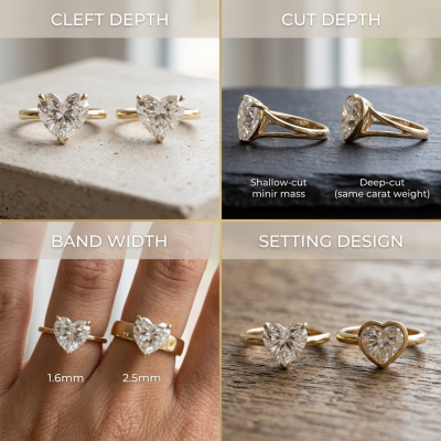 Factors that Influence Heart Stone's Visual Size Beyond Carat