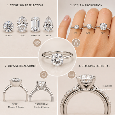 Guide to Choose a Solitaire Moissanite Engagement Ring