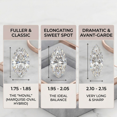 Guide to Marquise Moissanite Ring's Size