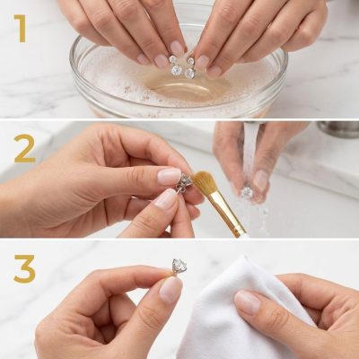 How to Clean Diamond Earrings